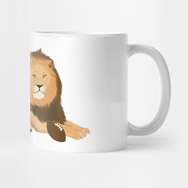 Football Lion by College Mascot Designs